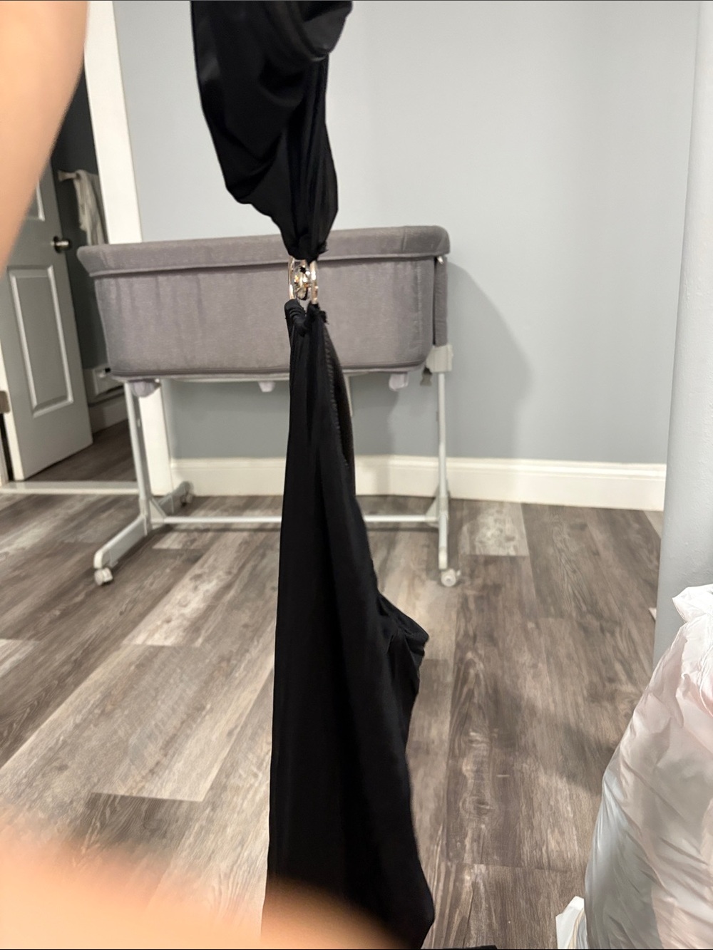 White Fox Boutique Black Hanging Fabric Organizer Drapery